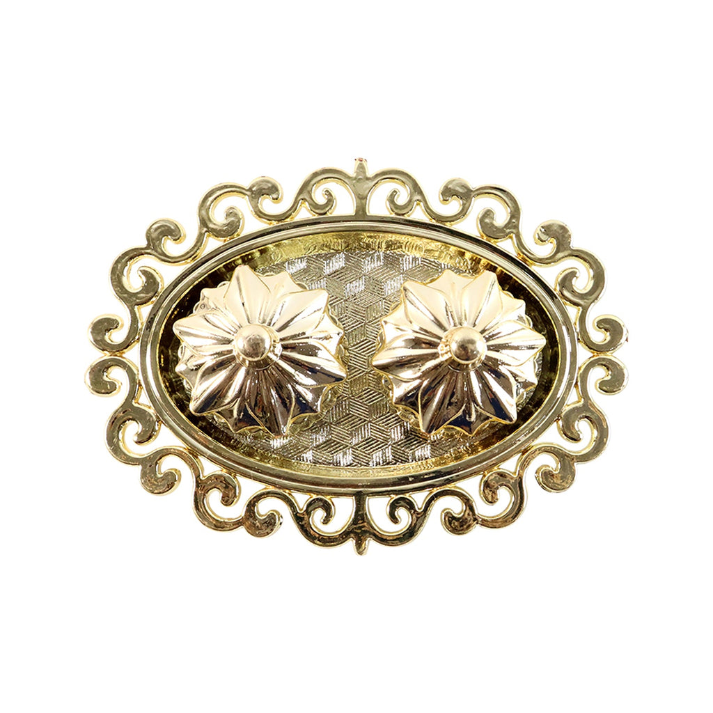 Twin kumkum dish with golden tray perfect for Indian pooja thalis