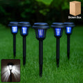 Solar powered mosquito killer garden light zapping mosquitoes effectively