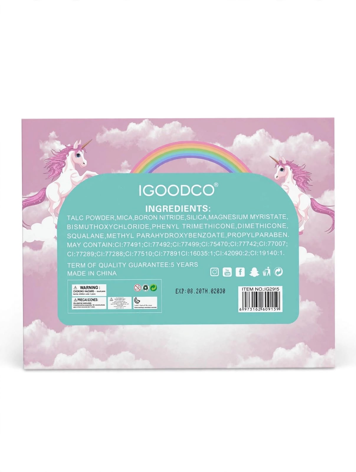 Unicorn Fantasy Castle Princess Makeup Kit for Kids