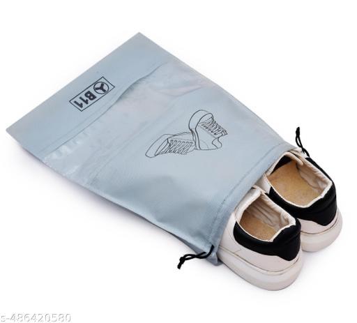 Pack of 10 shoe Bag for Travel & Storage - Waterproof Shoe Cover, Dustproof Drawstring Shoe Pouch with Transparent Window - Portable, Reusable, Washable