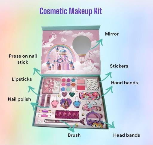 Unicorn Fantasy Castle Princess Makeup Kit for Kids