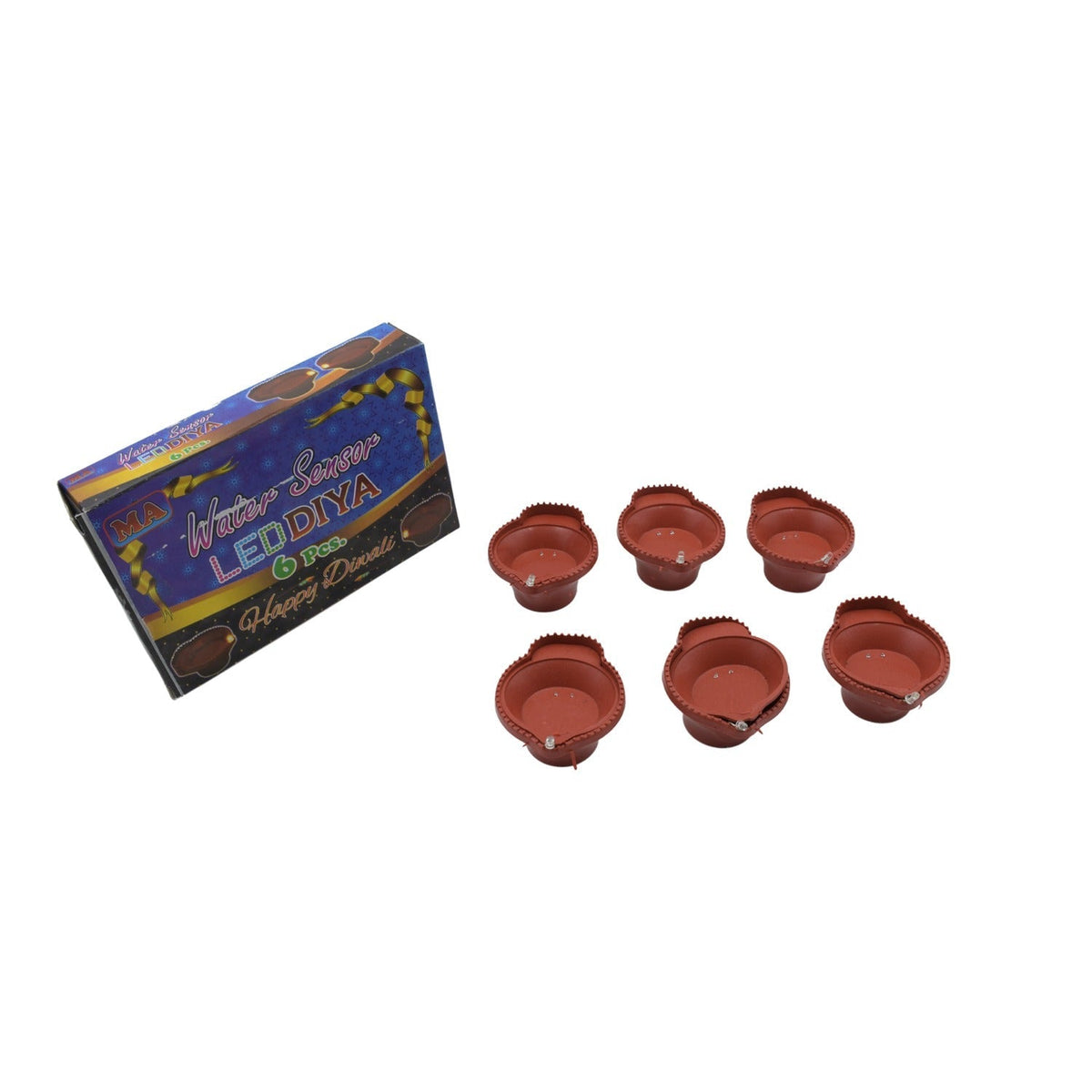 Flameless LED diyas illuminating a modern Indian home interior during Diwali.